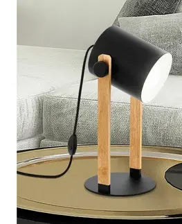 Lampy Eglo 43047 - Stolná lampa HORNWOOD 1xE27/28W/230V 43047