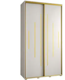 Šatníkové skrine Skriňa 45 Canaris 12 140 biela/gold