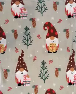 Deky Deka Fleece Vianočná Škriatok 150x200cm TiaHome