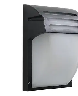 Svietidlá Prezent  - Vonkajšie nástenné svietidlo AMALFI 1xE27/60W/230V čierna 
