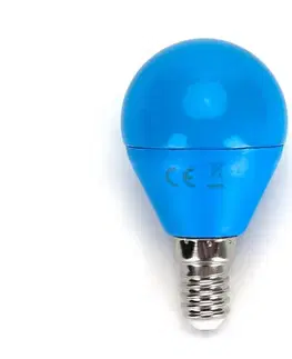 LED osvetlenie  B.V. LED Žiarovka G45 E14/4W/230V modrá -  100003OFW