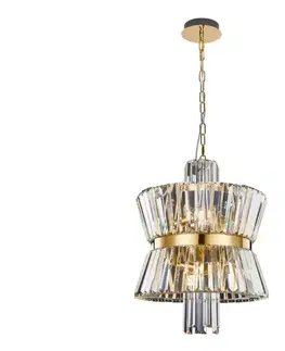 Svietidlá  Luster na reťazi AURELIA 8xE14/40W/230V zlatá ML0403