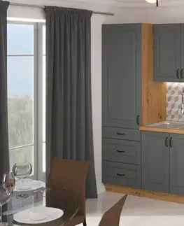 Kuchynské skrinky STELLA 58X58 GN-90 horná skrinka, stredne šedá/dub Artisan
