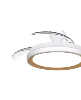 Ventilátory Philips - LED stmievateľné stropné svietidlo s látorom BLISS LED/35W/230V zlaté + diaľkové ovládanie 872110309606700
