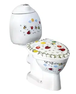 Záchody SAPHO - KID detské WC kombi vr.nádržky, zadný odpad, farebná potlač CK311.400.0F