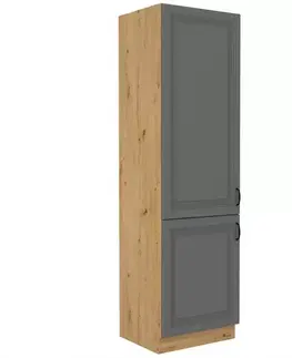 Kuchynské skrinky stojace Kuchynská skrinka Stilo dustgrey/artisan 60lo/210 2f