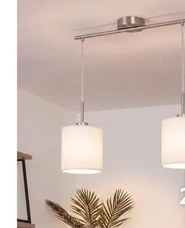 Svietidlá BRILAGI - LED luster na lanku NUBILA 2xE27/60W/230V biely EG32519+2xBG1586
