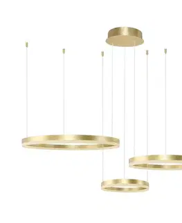 Svietidlá Azzardo  - LED Stmievateľný luster na lanku HALO LED/120W/230V zlatá + DO 