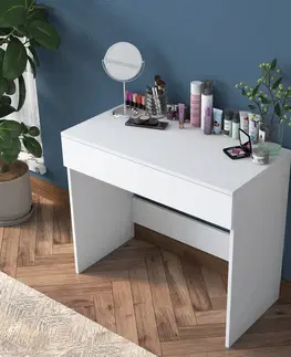 Konferenčné stolíky Kozmetický stôl BJ 104 White
