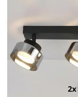 Svietidlá BRILAGI - LED Bodové svietidlo AURA LUX 2xGX53/30W/230V čierna/dymová WO-OEM-CF-07-BK