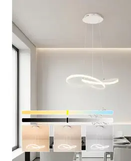 Svietidlá BRILAGI - stmievateľný LED luster na lanku INFINITY LED/55W/230V 50x50 cm biely + DO BRI905