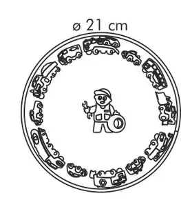 BAMBINI Tescoma jedálenská súprava BAMBINI, autíčka, 3 ks