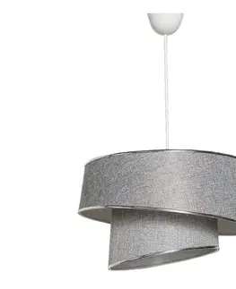 Svietidlá  Luster na lanku BARETTE 1xE27/60W/230V strieborná/lesklý chróm 390FLH1632