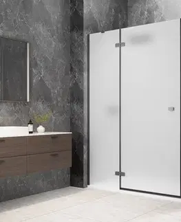 Sprchovacie kúty POLYSAN - GLOBE GUN METAL sprchové dvere do niky 900, matné sklo, ľavá GB1090MLGM
