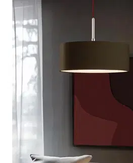 Svietidlá Eglo - LED závesný luster na lane TUNJA 1xE27/60W/230V hnedý 1xEG32516+1xEG32474