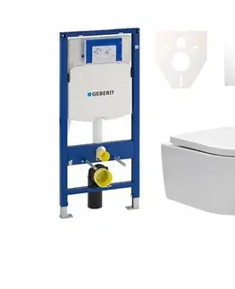 Záchody Cenovo zvýhodnený závesný WC set Geberit do ľahkých stien / predstenová montáž + WC SAT Brevis SIKOGES3W5 SIKOGES3W5