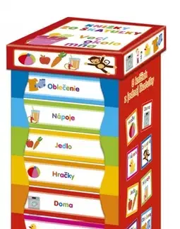 Leporelá, krabičky, puzzle knihy Knižky zo škatuľky: Veci okolo mňa