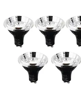 LED osvetlenie Sada 5 GU10 3-krokových stmievateľných Kelvin LED žiaroviek 70 mm 6 W 500 lm 2200 - 3600 K