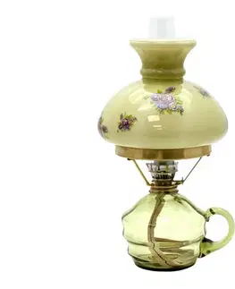 Lampy Floriánova huť Petrolejová lampa KLÁRA 34 cm lesná zelená 111-0180-1503-12-00-000