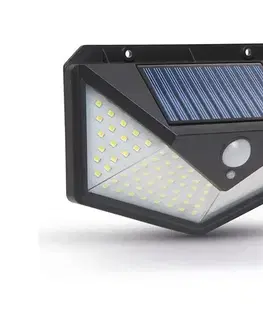 Svietidlá  LED solárne nástenné svietidlo so senzorom LED/5W/5,5V IP65 55289