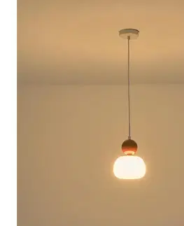Svietidlá Eurolamp Luster na lanku 1xG9/7W/230V biela/hnedá 144-28524