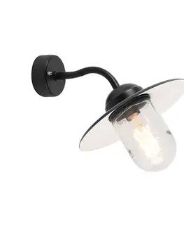 Vonkajšie nástenné svietidlá Vonkajšia nástenná lampa čierna IP44 - Mníchov
