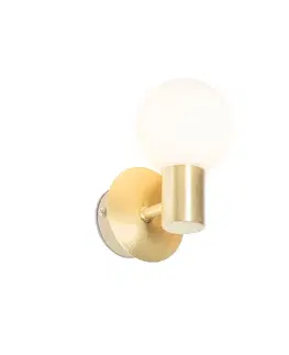 Nástenné osvetlenie Moderná nástenná lampa zlatá IP44 - Cederic Up