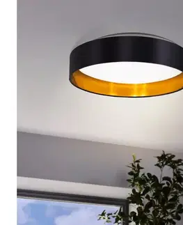Svietidlá Eglo 55267 - LED stropné svietidlo MASERLO LED/16W/230V pr. 40,5 cm čierna/medená 55267