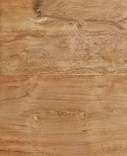 Jedálenské stoly DELIFE Jedálenský stôl Edge 200x100 XL akácia prírodná Spider plochá oceľ nerezová oceľ Live-Edge