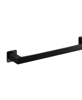 Držadlá k vani OMNIRES - NELSON držiak uterákov, 42 cm čierna mat /BLM/ NL80214BL