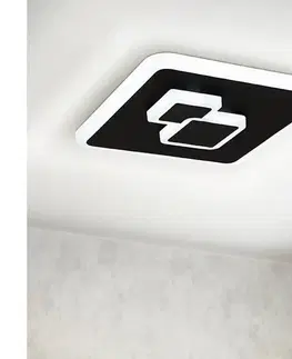 Svietidlá Eglo 30658 - LED Stropné svietidlo CADEGAL LED/7,8W/230V čierna 30658