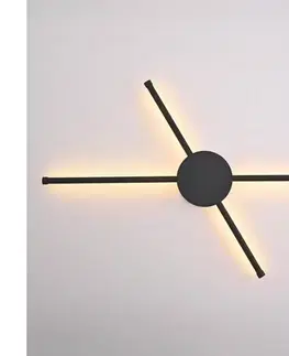 Svietidlá BRILAGI - LED Nástenné svietidlo LUGO QUATTRO LED/16W/230V čierna WO-DIY-19-BLK