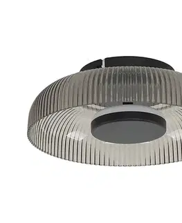 Svietidlá  WL-36482-GR-LED Stropné svietidlo PASSO LED/8W/230V 3000K priemer 25 cm dymové/čierne WL-36482-GR