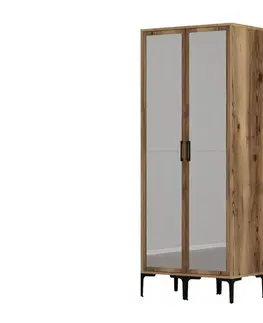 Šatňové skrine Šatníková skriňa Kumsal RR - Walnut