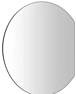 Kúpeľňové zrkadlá SAPHO - DARA CUT LED podsvietené zrkadlo 20W, ø 100x90cm, vykurovacia fólia 34900CI