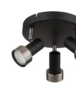 Svietidlá Rabalux 73013 - Stropné bodové svietidlo KONRAD 3xGU10/50W/230V 73013