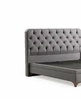 Postele Rám manželskej postele s čelom Samira 160 x 200 - Grey