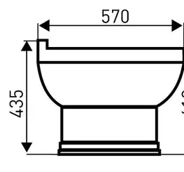 Doplnky do kúpeľne KERRA - Bidet stojaci Kleopatra 12 5907548101242