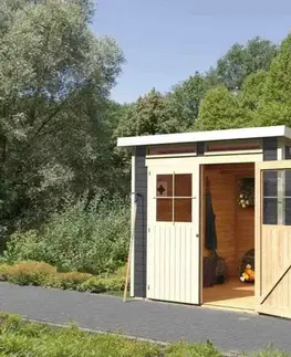 Drevené Drevený záhradný domček GLUCKSBURG 4 Lanitplast