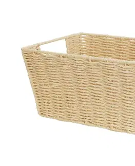Úložné boxy KONDELA Kolion pletený kôš 29,5x19,5 cm prírodná