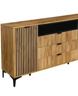 Komody do spálne Komoda Margo 2D3S craft zlatá