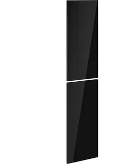 Kúpeľňový nábytok MEXEN - Orio čelo pre kúpeľňovú skrinku 35 x 80 cm (2 ks.), čierna lesk 91A11-1600-300-2-70