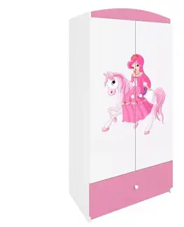 Skrine do izieb Skriňa Babydreams Ružová – Princezná 1