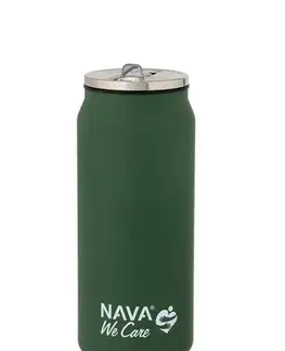 Termosky a termohrnčeky Kinekus Termohrnček so slamkou 500 ml nerez, zelený NAVA