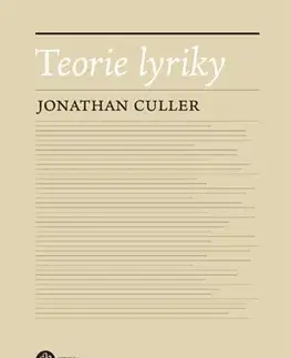Literárna veda, jazykoveda Teorie lyriky - Jonathan Culler