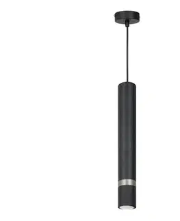 Svietidlá  Luster na lanku JOKER 1xGU10/25W/230V čierna/matný chróm MLP9672