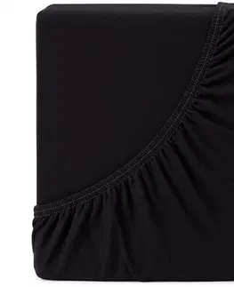 Plachty 4Home jersey prestieradlo Ideál čierna, 200 x 200 cm