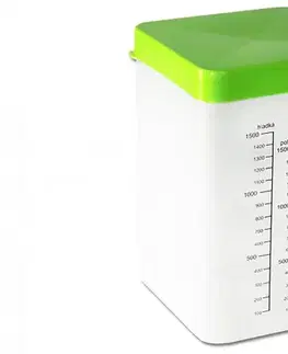 Dózy na potraviny PETRA PLAST - Dóza na múku s odmerkou, umelá hmota 3000ml, rôzne farby