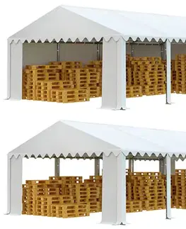 Skladové stany Skladový stan 6x8m biela EKONOMY