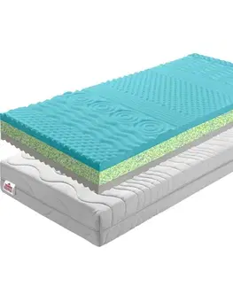 Matrace KONDELA BE Katarina 10 New penový matrac 160x200 cm PUR pena / RE pena / látka